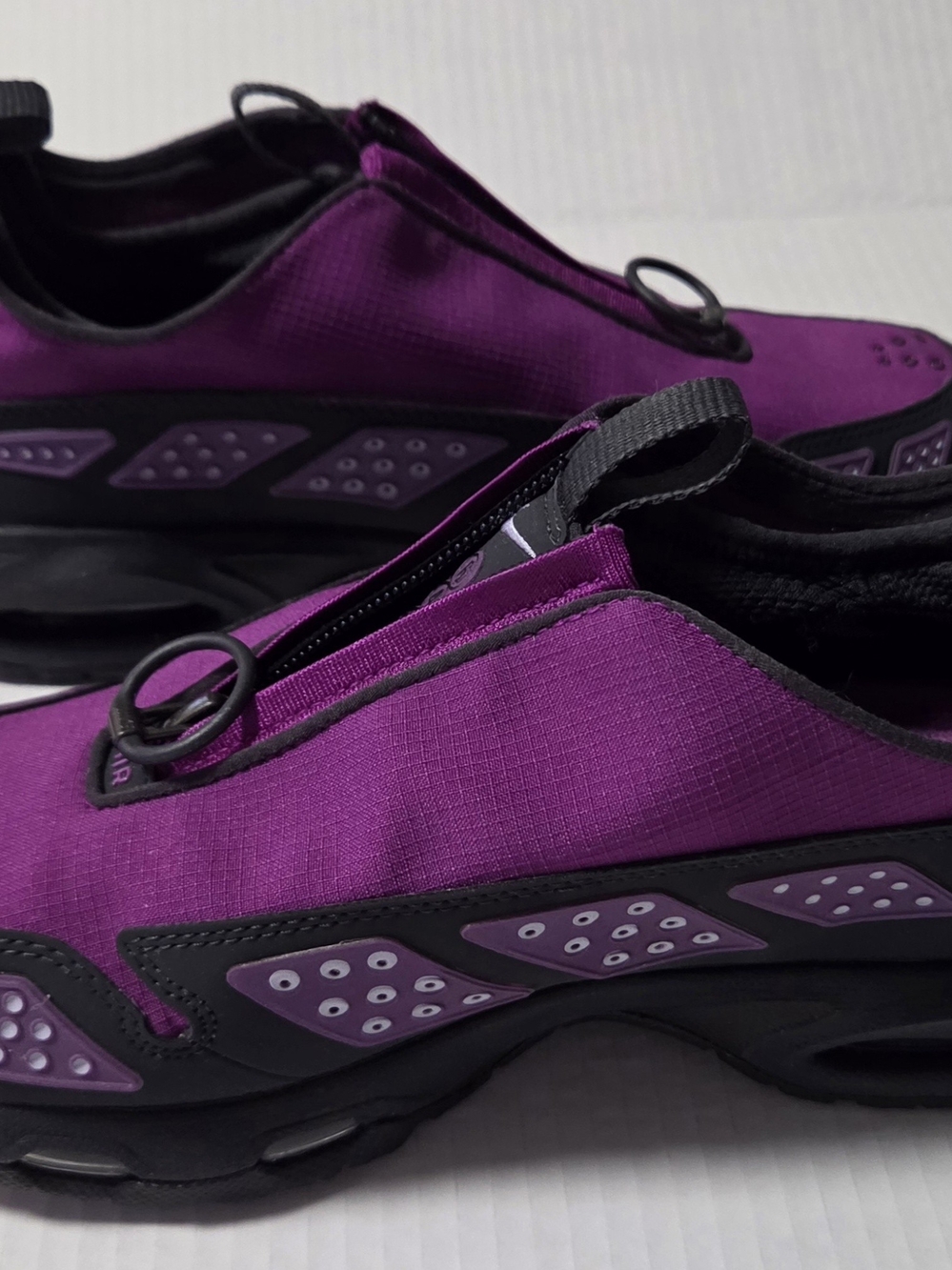 Nike Women's Athletic Slip-On Shoes in Purple and Black